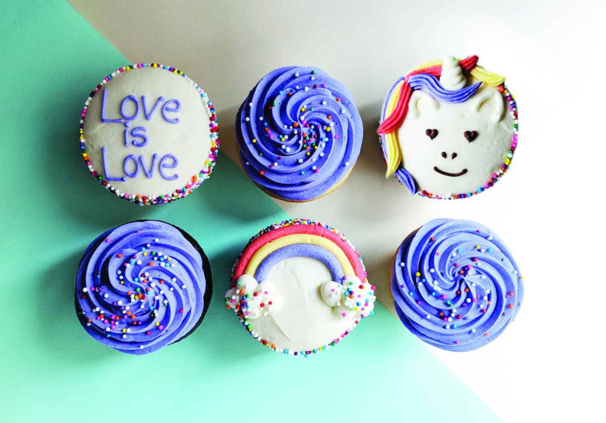 Purple Cupcakes for Calgary Pride. Photo courtesy Crave Cupcakes