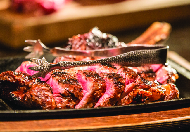 rib dish from vintage rib chop one of the twp 5 steakhouses in Calgary
