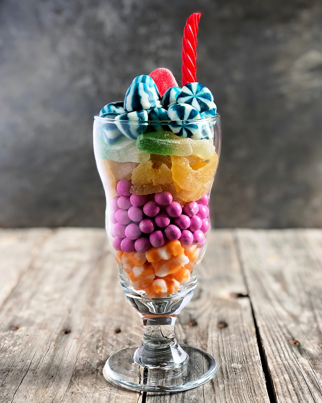 Sugar treats in a tall glass from The Sugar Cube subscription